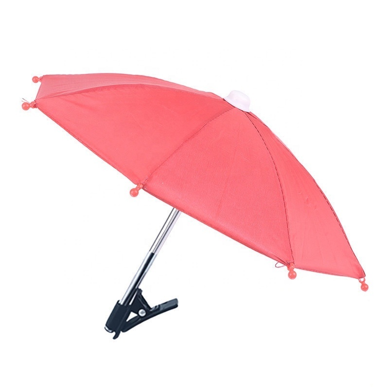 Cute Mobile Phone Holder With Sun Umbrella Stand Base Umbrella Terrace Mini 5m Umbrella