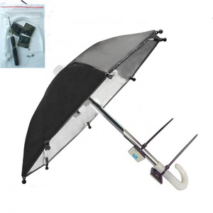 Motorcycle Phone Bracket Umbrella Mini Umbrella For Phone Stand And Shade Support Car