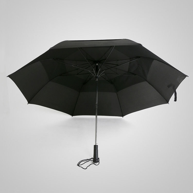 EVA Handle Golf Umbrella Frame Manufacturing Personalize Two-folding Automatic Umbrella Rain Umbrella