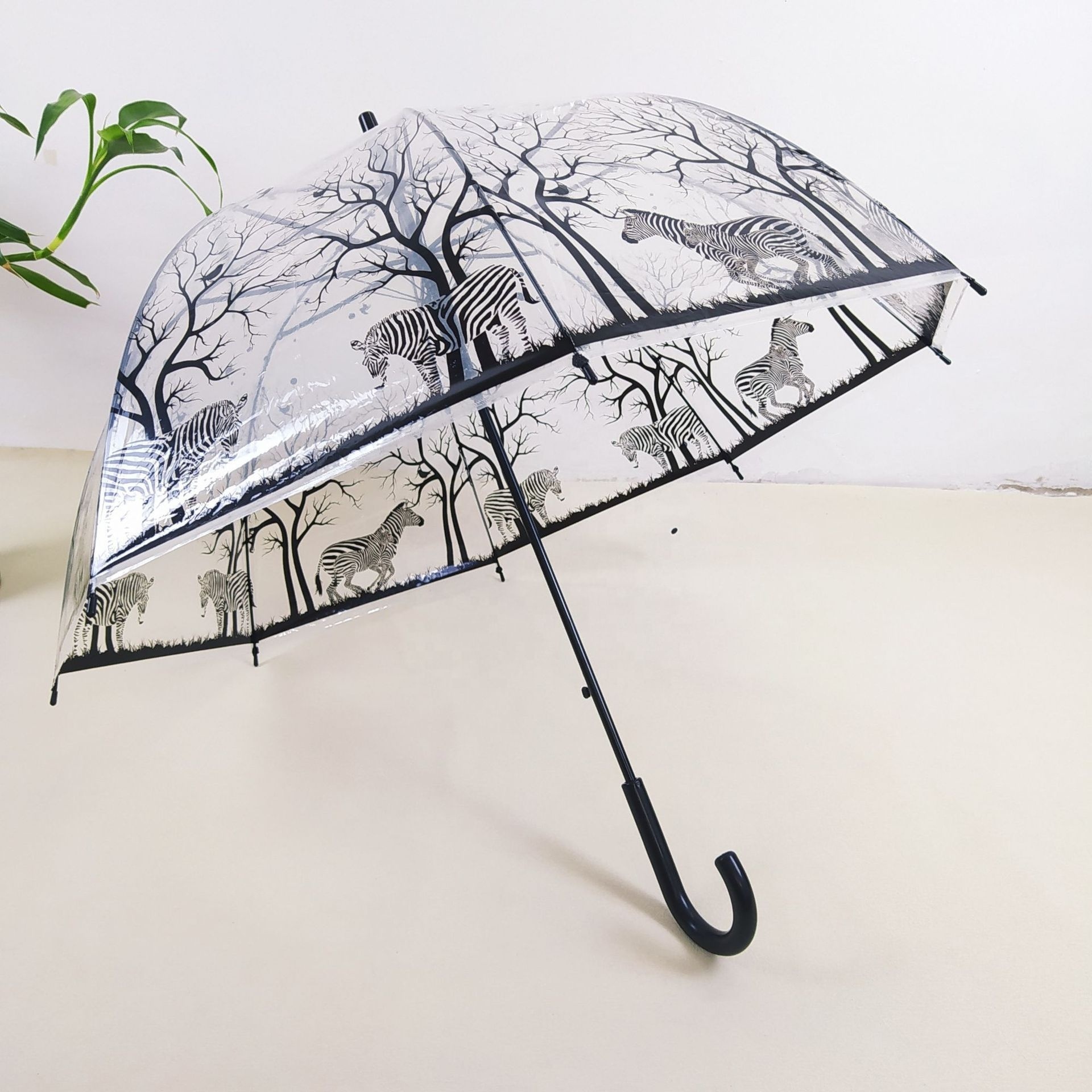 Clear Umbrellas Logo Lightweight Flat Foldable Umbrella 500g Toy Bubble Umbrella