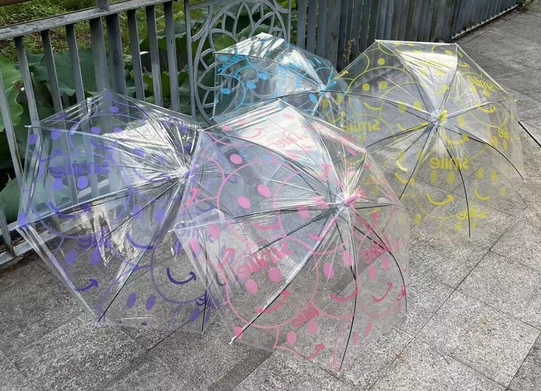 Japan Paris Transparent Plastic Clear Umbrella Roofing Nails Umbrella Head With Rubber Washer Umbrella