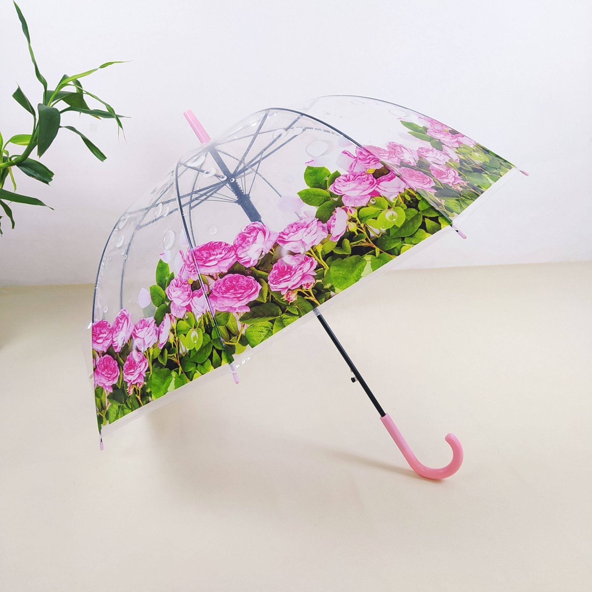 Kids Bubble Umbrella Hand Drawing Pattern Parapluie Clear Large Lightweight Outdoor Umbrella Bulk Order Umbrellas