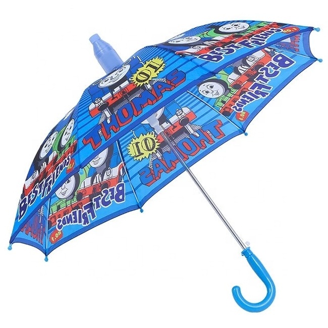 Children's Safety Straight Umbrella For The Rain Special Cheap Cartoon Fashion Transparent Clear Umbrella