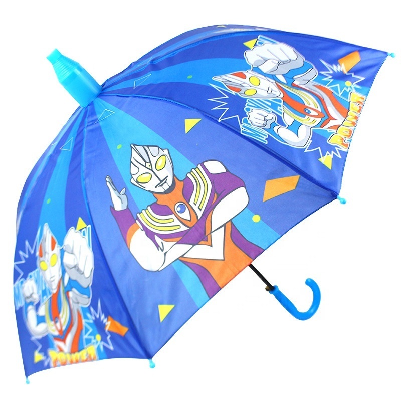 Children's Safety Straight Umbrella For The Rain Special Cheap Cartoon Fashion Transparent Clear Umbrella