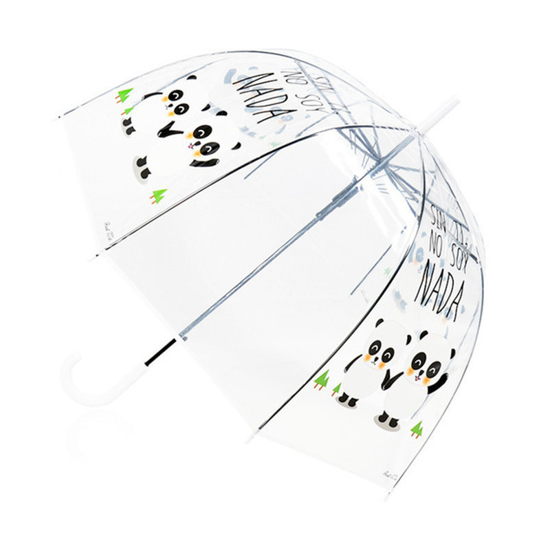 girl bubble umbrella mini clear umbrella automatic open travel umbrella with wind vent