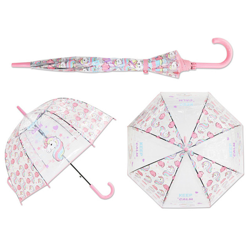 girl bubble umbrella mini clear umbrella automatic open travel umbrella with wind vent