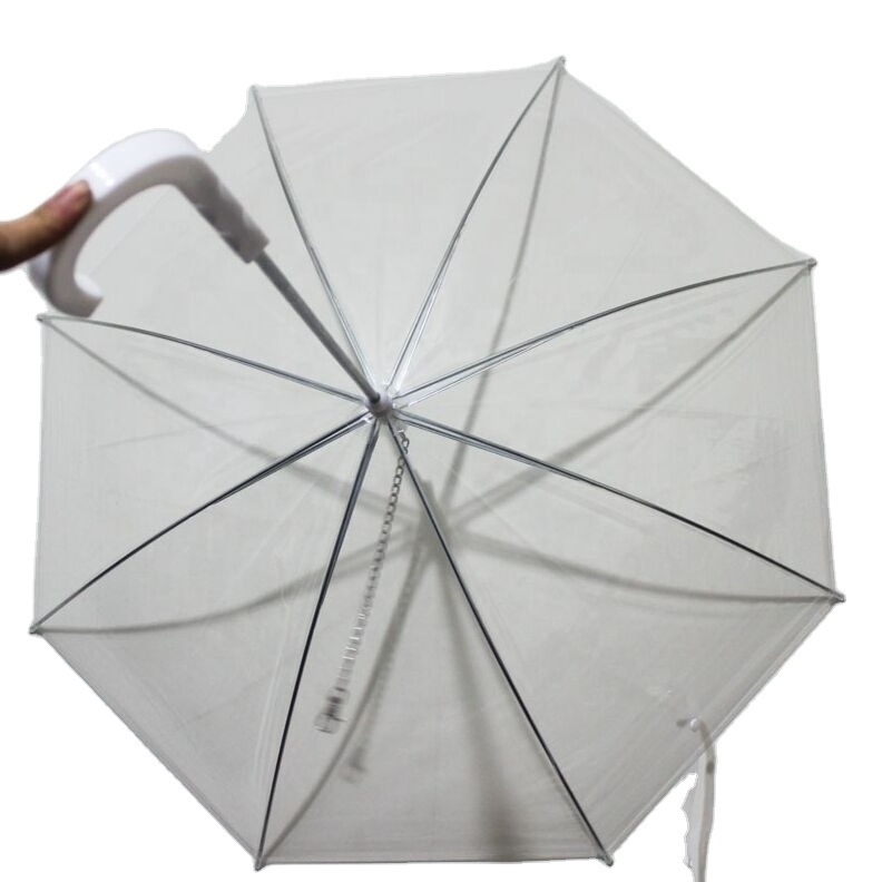 Dog Clear Straight Umbrella Amazon Best Selling Fashion Design Pvc Fabric Pet Umbrella High Quality