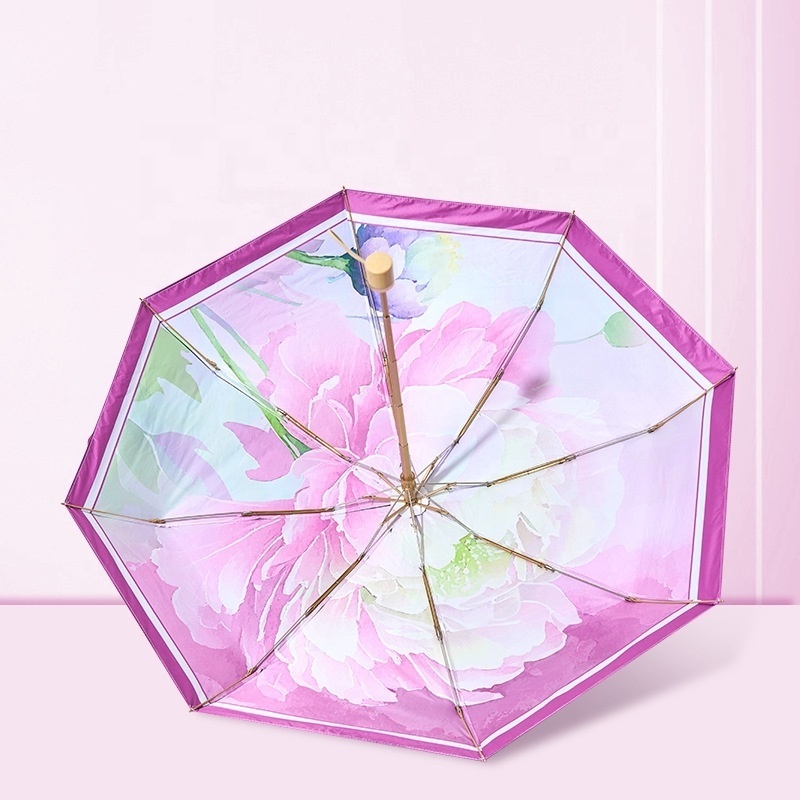 Top Quality Sunny Umbrella Colorful Coating Fabric Special Cheap Amazon Best Selling Rainbow Tie Dye Spiral Umbrella