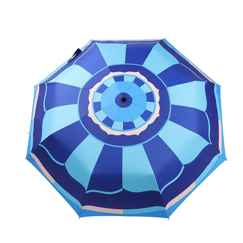 Full Automatic Umbrella Customized Blue Black Uv Coating Dual-Use Waterproof Windproof Custom Umbrellas