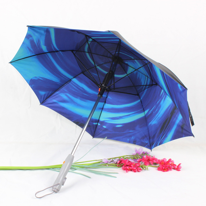 umbrella with fan and mister power bank head umbrella with fan