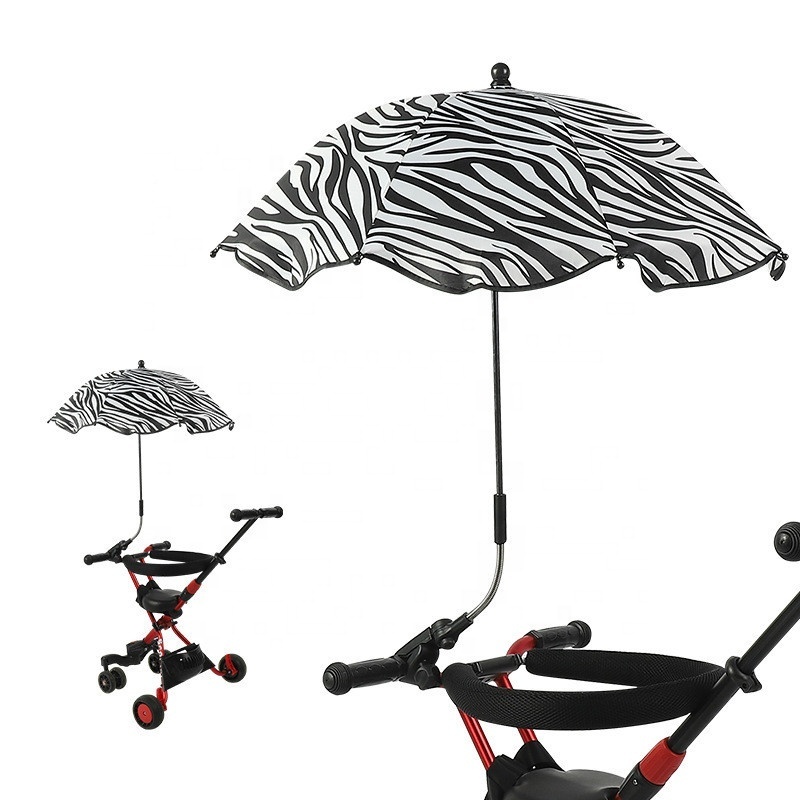 Wheelchair Stroller Bicycle Umbrella Attachment Hand Baby Stroller Fixture Umbrella Stiff Nylon Net Fabric