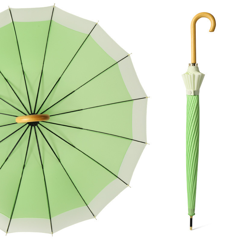 Cute Green Umbrella Protection Sun Compact Windproof Travel For Lady'S Women Girl Umbrella Cheapest Price