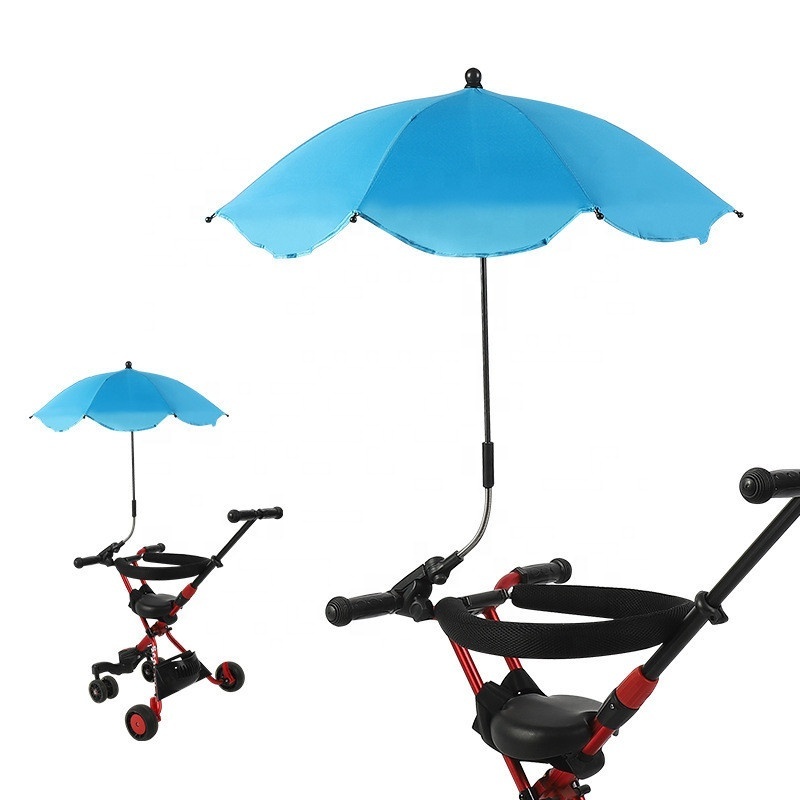 Wheelchair Stroller Bicycle Umbrella Attachment Hand Baby Stroller Fixture Umbrella Stiff Nylon Net Fabric