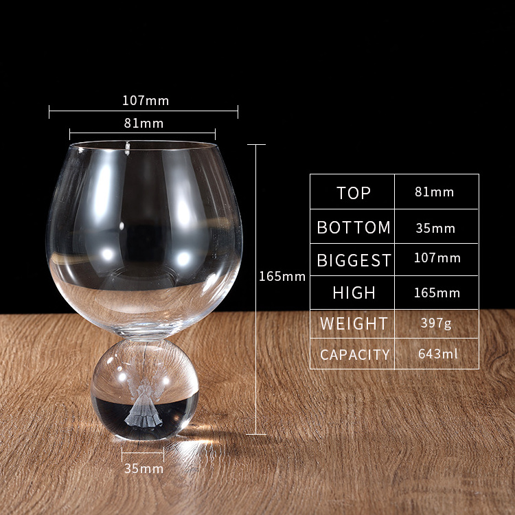 cocktail glass With CE Certificate Wholesale factory Red Wine Glass Crystal luxury Inner carving Wine Glass wine glasses