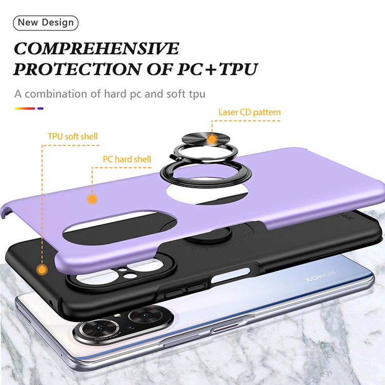 Mobile case manufacturing 2 in 1 pc back cover shockproof ring holder cover for Huawei nova 9 SE mate xs 2 mate 40 50 pro case