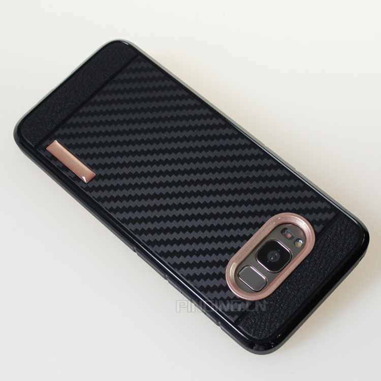 high quality shockproof 2mm thicken carbon fiber tpu case for samsung galaxy s8 active S24 Ultra S24+case