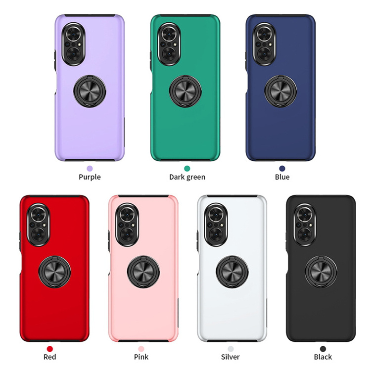 Mobile case manufacturing 2 in 1 pc back cover shockproof ring holder cover for Huawei nova 9 SE mate xs 2 mate 40 50 pro case