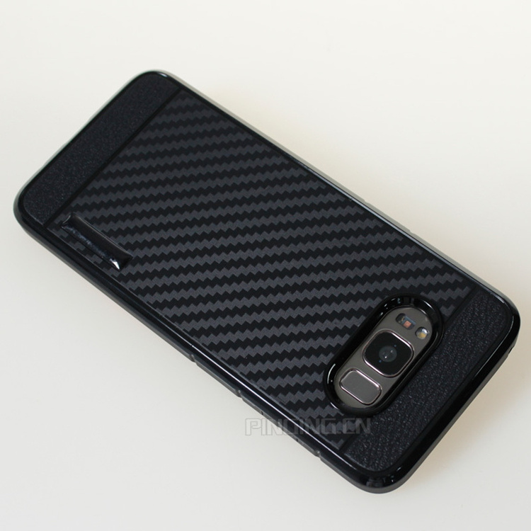 high quality shockproof 2mm thicken carbon fiber tpu case for samsung galaxy s8 active S24 Ultra S24+case