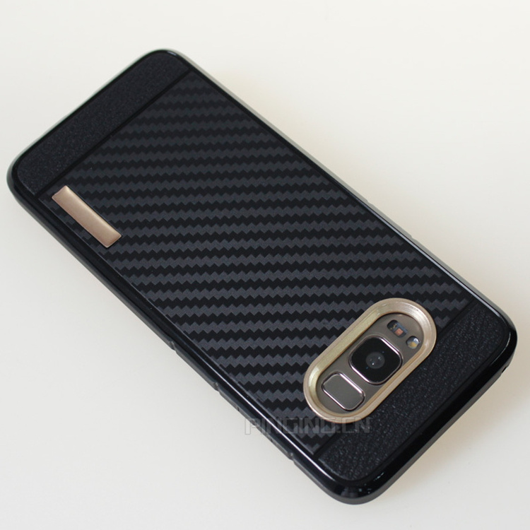 high quality shockproof 2mm thicken carbon fiber tpu case for samsung galaxy s8 active S24 Ultra S24+case