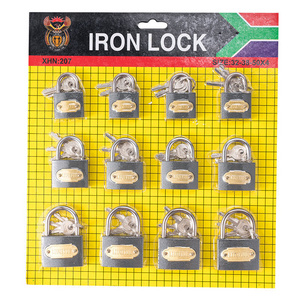 32mm/38mm/50mm wholesale manufacture thin type iron padlock combination aluminium sliding door locks