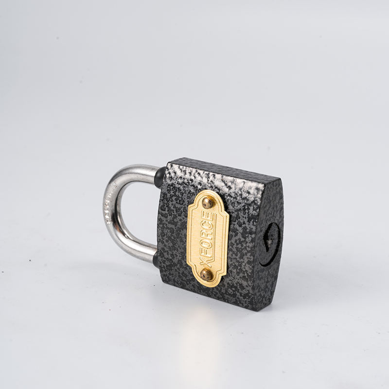 32mm New Arrival Support Oem Wholesale Cast Iron Black Padlock Solid Heavy Duty Door Lock Square Iron Lock Padlock