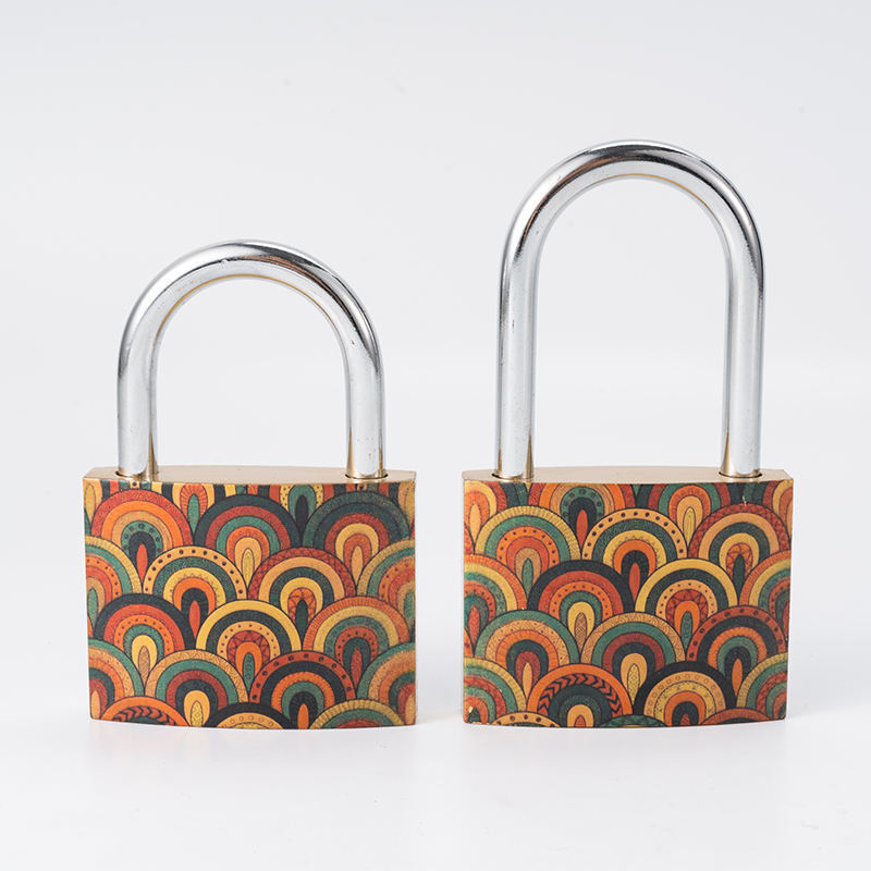 38mm Custom Modern Wide Printing Locks Iron Padlock Cheap Price Thin Type Iron Key Padlock In Bulk