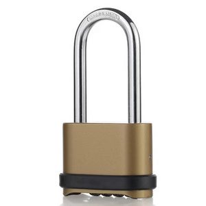 Long Shackle Brass Digital Combination Bottom Code Padlock