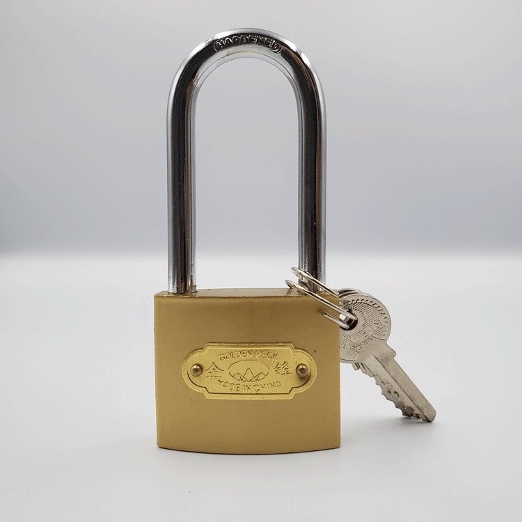 Cheap Dual-Line Imitate Brass safety Padlock manufacturer