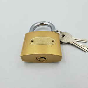 Cheap Dual-Line Imitate Brass safety Padlock manufacturer