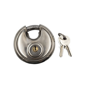 70mm special moon type 201 stainless discus padlock brass cylinder lock