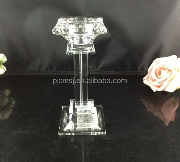 Different Size Crystal Candle Holder for Wedding Centerpieces