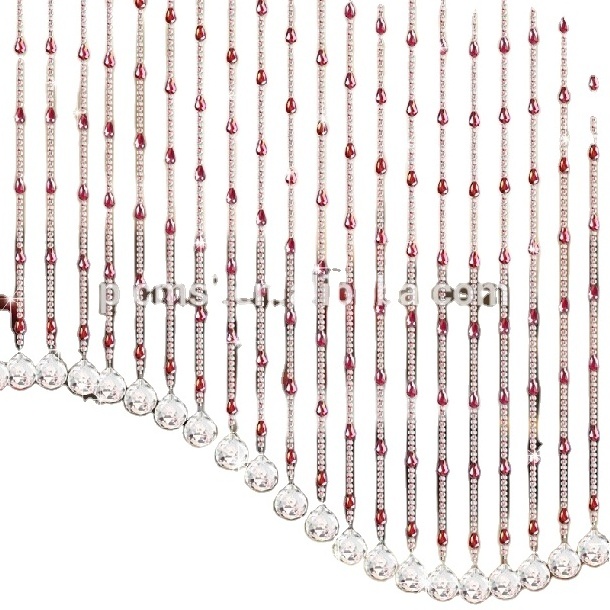 Widely used superior quality beads crystal beads rhinestone door curtains for for windows beaded curtain crystal