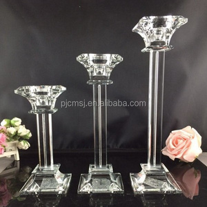 Different Size Crystal Candle Holder for Wedding Centerpieces