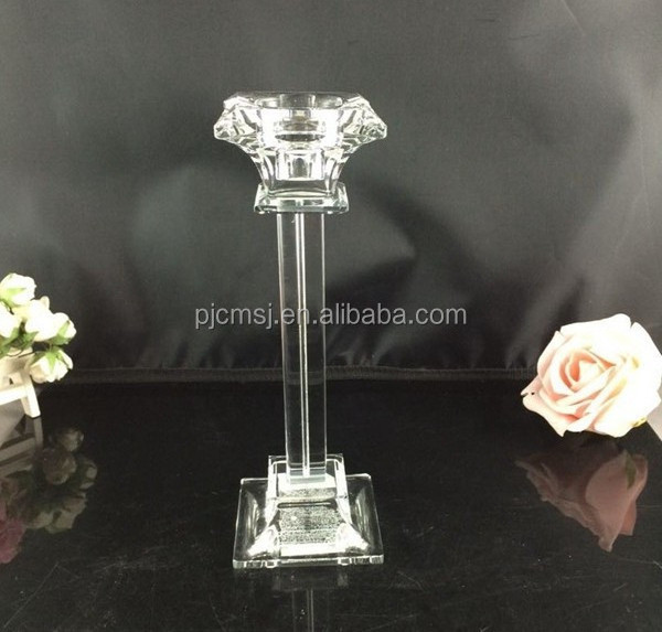 Different Size Crystal Candle Holder for Wedding Centerpieces