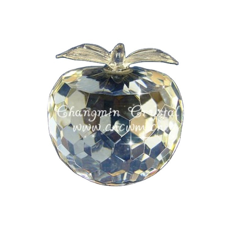 Beautiful Crystal Christmas Apple Ornaments For Christmas Favor