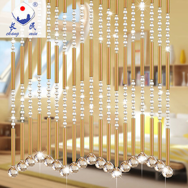 crystal glass pearl beads curtain for wedding decor hanging door beads curtain christmas