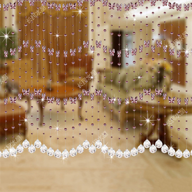 crystal glass pearl beads curtain for wedding decor hanging door beads curtain christmas