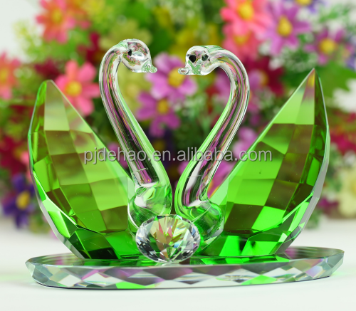 DH Factory K9 High Quality Wedding Gift Valentine's Day Gift Glass Crystal Swan