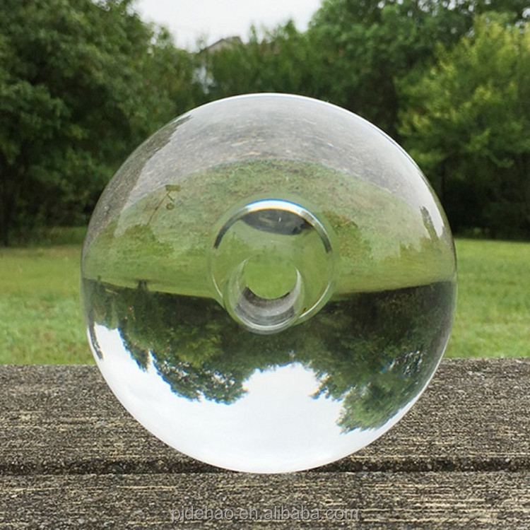 Factory Direct Sale K9 Crossing Hole Crystal Ball Glass Ball with Hole