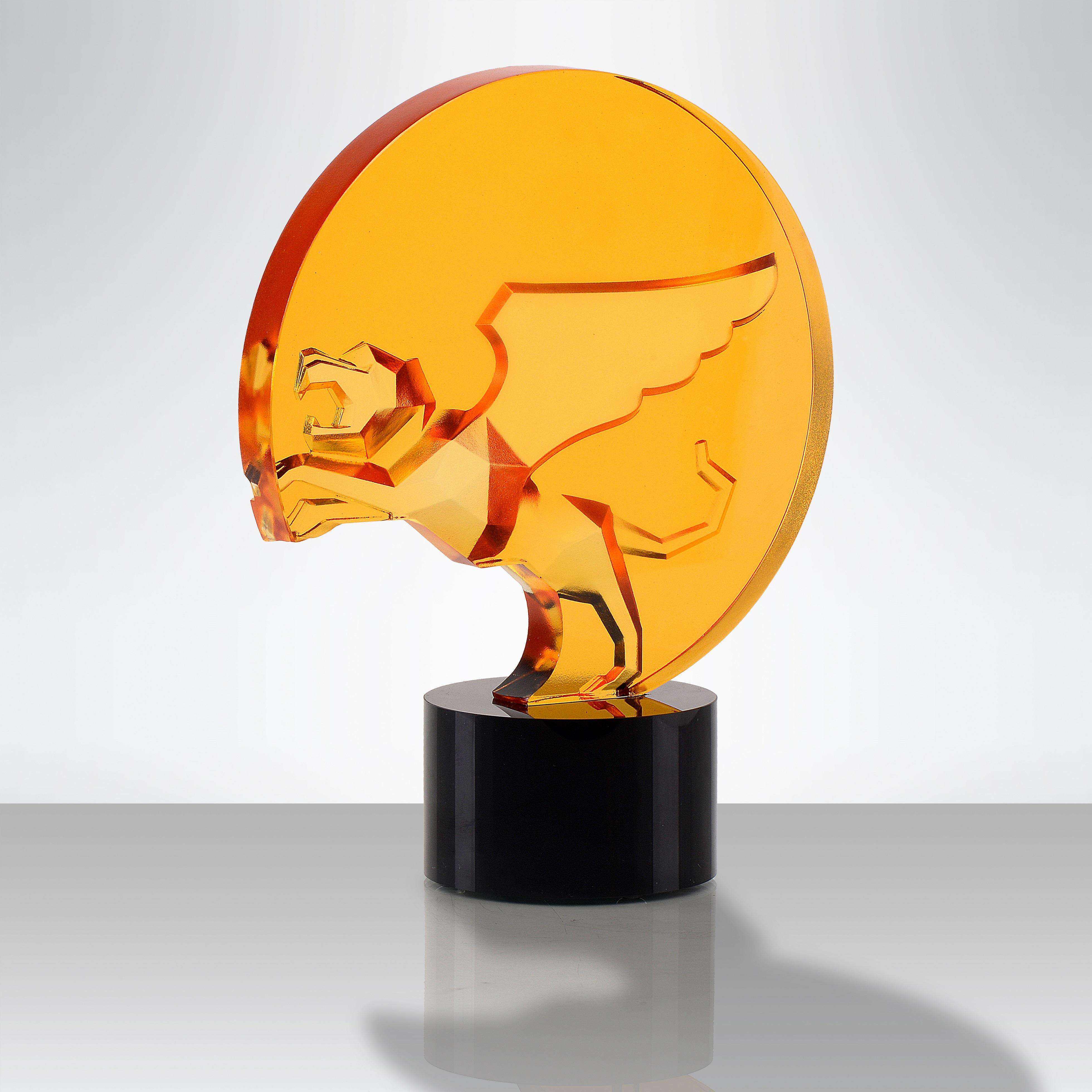 Wholesale Products Coloured Glaze K9 Engraving Custom Logo Crystal Glass Award Trophy