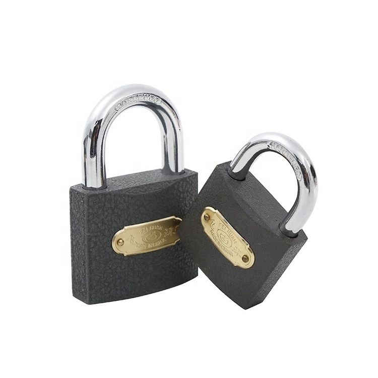 Factory custom cheap high quality New product high quality inexpensive safety black yiwu plastic paint iron padlock