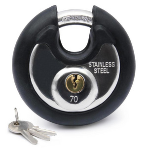 Factory OEM candado Self Storage Unit Latches Stainless Steel Disc Padlock Disc Padlock In Stock