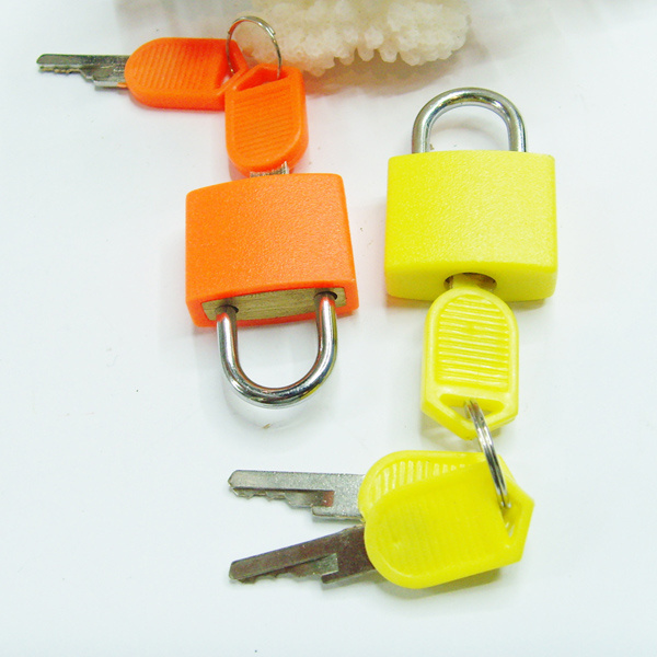 23mm 38mm 35mm 43mm Waterproof plastic coated small brass padlock Gift padlock Luggage locks