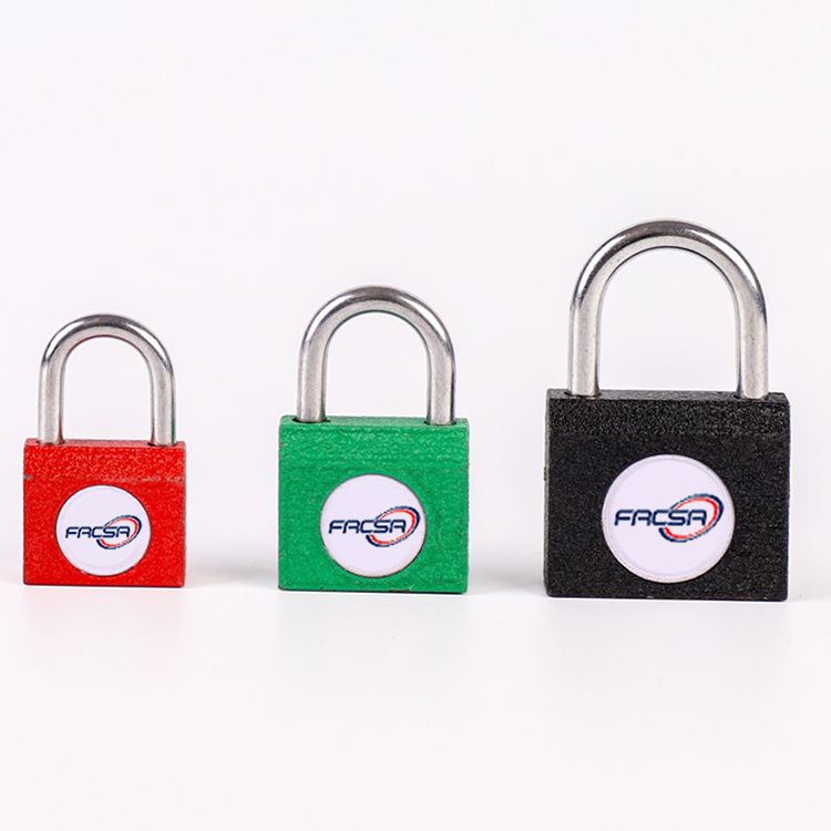 Cheap side opening iron padlock small color lock gym lock Chinese pad locks