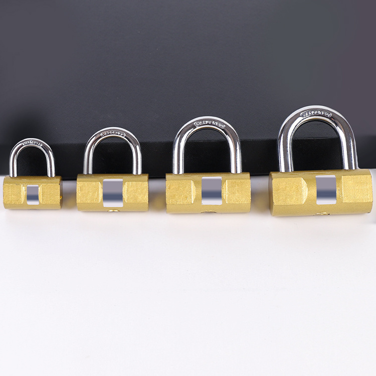 Free samples from Factory OEM candado Brass painted hammer iron padlock