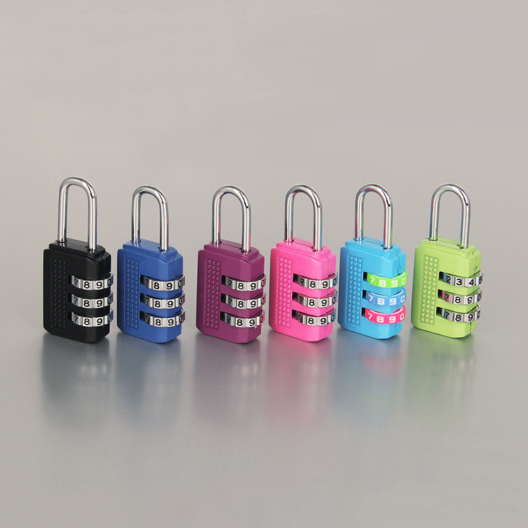 Factory OEM sells zinc-alloy candados seguridad 22mm combination padlock cartoon gym lock luggage pad locks