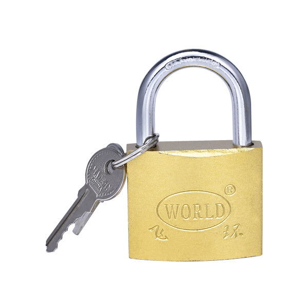 Free samples Factory OEM high quality lock 20mm brass painted iron padlock sanding  copper iron locks