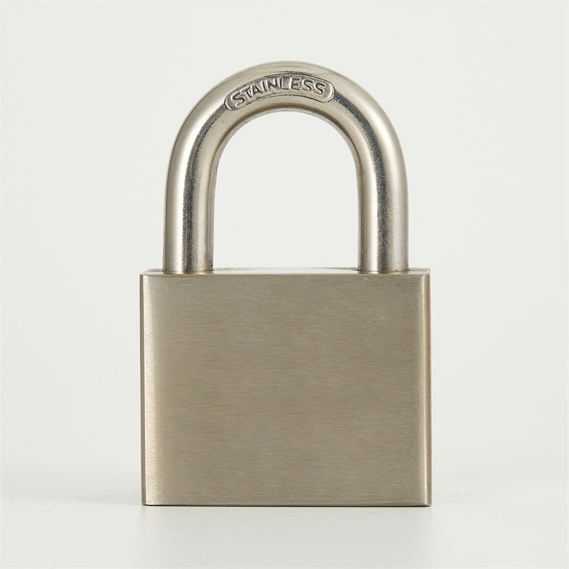 High quality #304 Stainless Steel padlock with #304 stainless steel lock shackle and square lock body