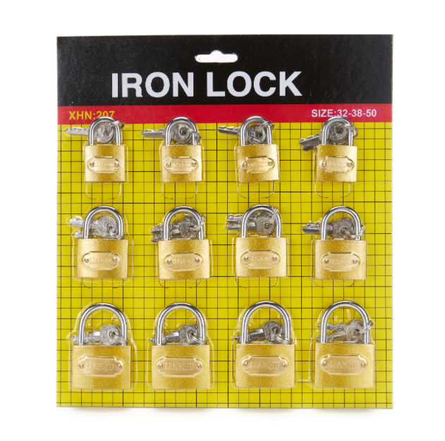 Cadeado Pad Lock safe lock Candado Brass Paints iron Padlock Lotes De Candados secure pad locks