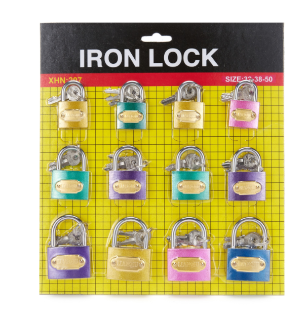 Cadeado Pad Lock safe lock Candado Brass Paints iron Padlock Lotes De Candados secure pad locks